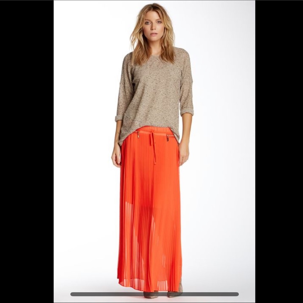 Vince Camuto Biker Skirt - Color Poppy